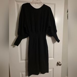SHEIN Black Long Sleeve Dress